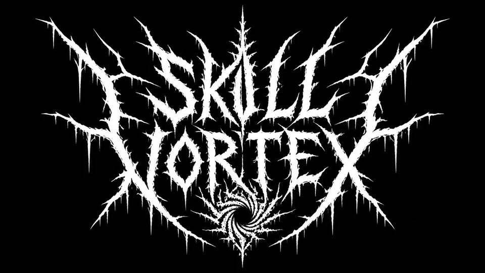 AI generated black metal band logo